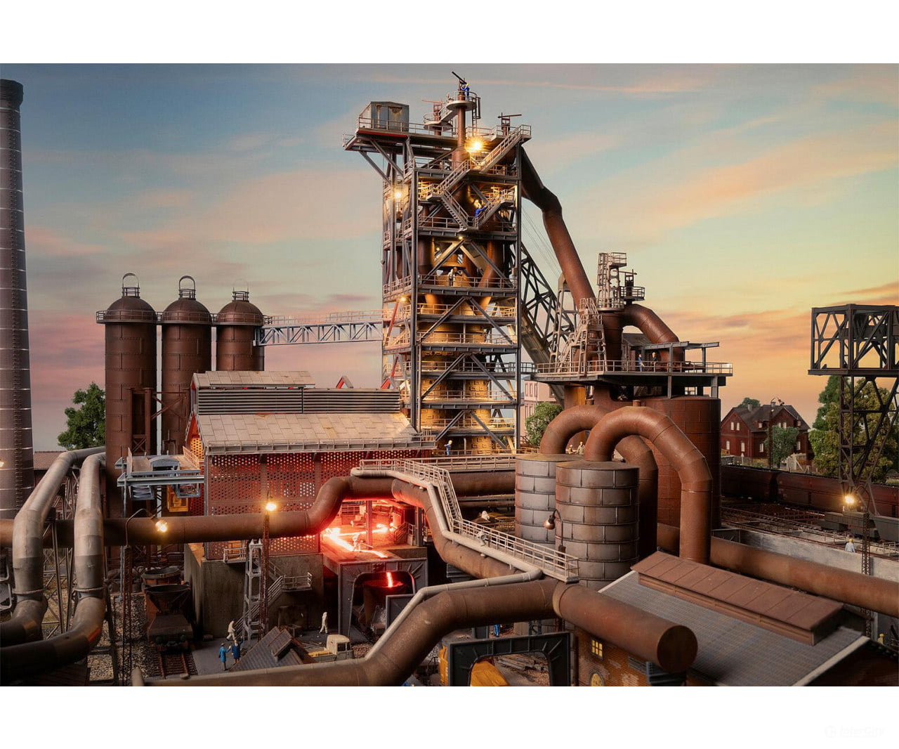 Faller 130026 HO Blast furnace with casting hall - Structures