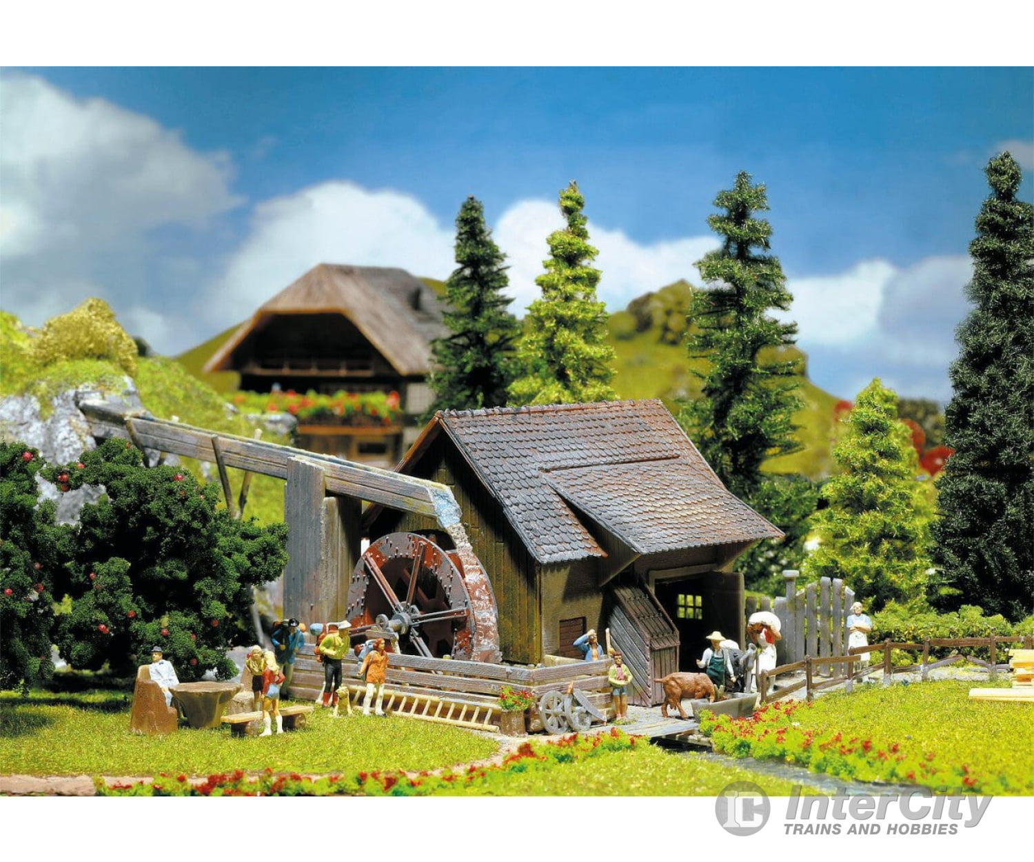 Faller 130225 Ho Water Mill With Pump Structures