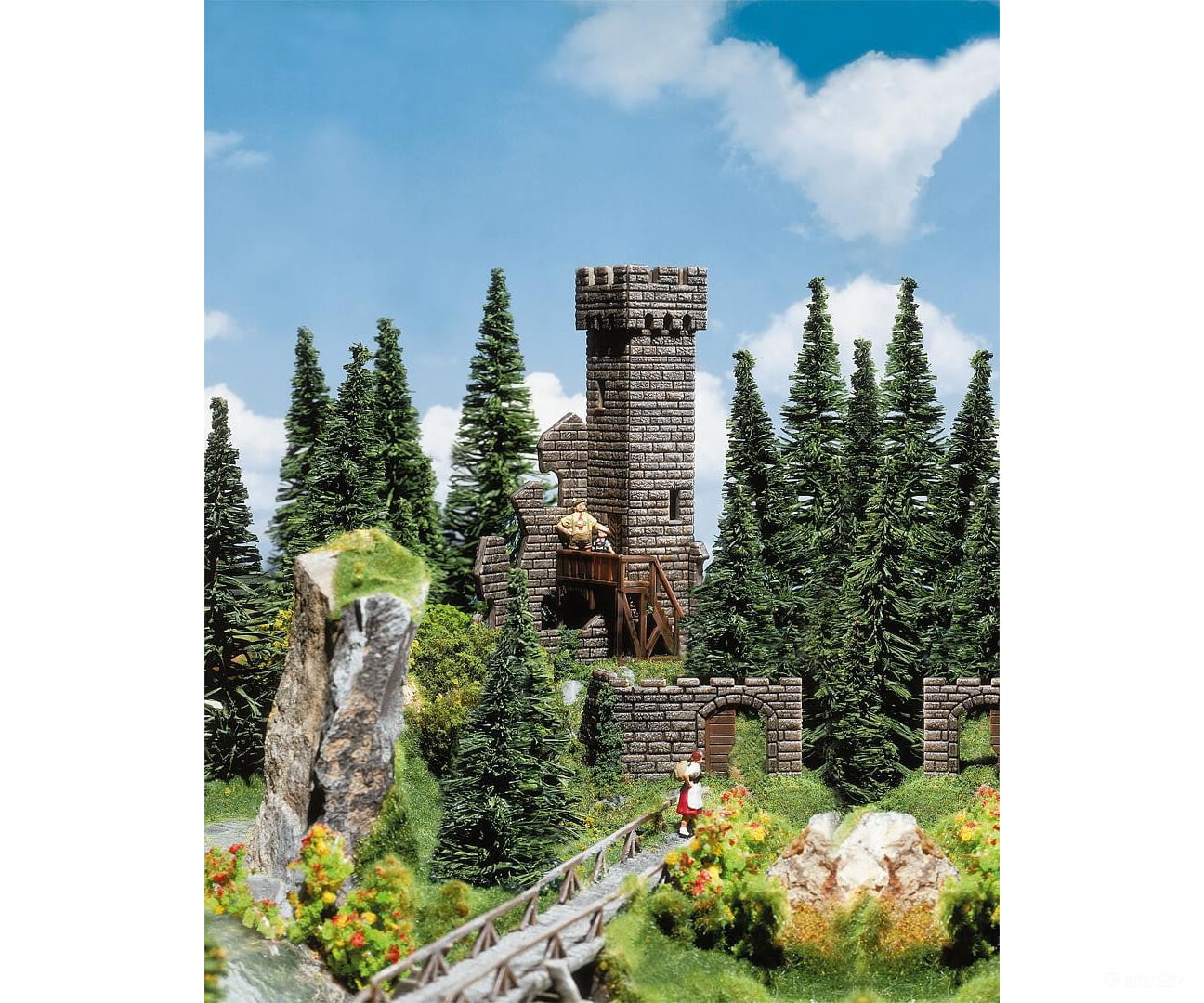 Faller 130285 Ho Castle Tower Ruins Structures