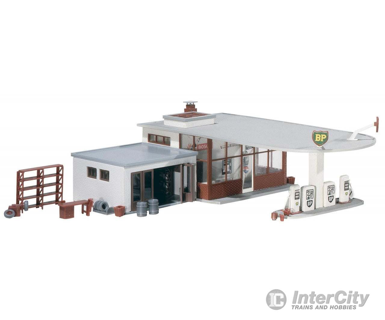 Faller 130347 Ho Bp Petrol Station Structures