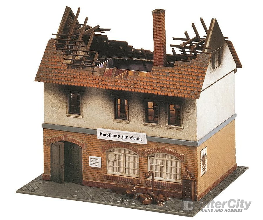 Faller 130429 Ho Zur Sonne Burnt-Down Restaurant Structures