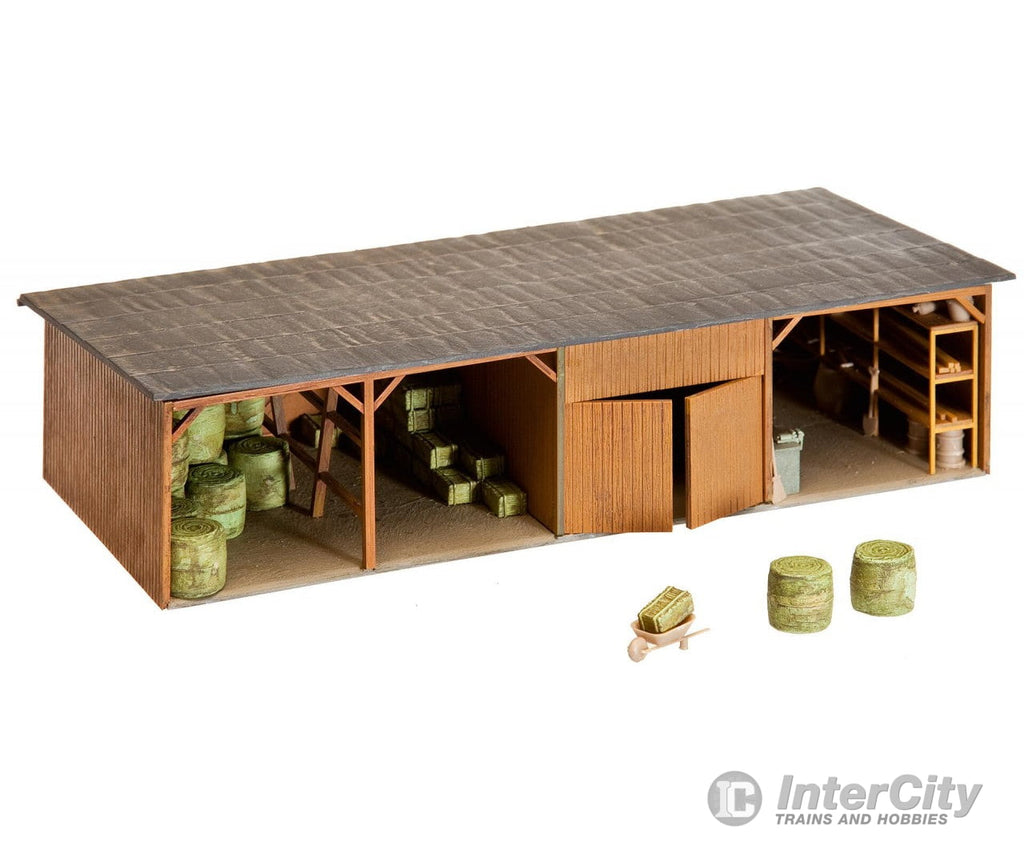 Faller 130523 Ho Hay Bale Store With Workshop Structures