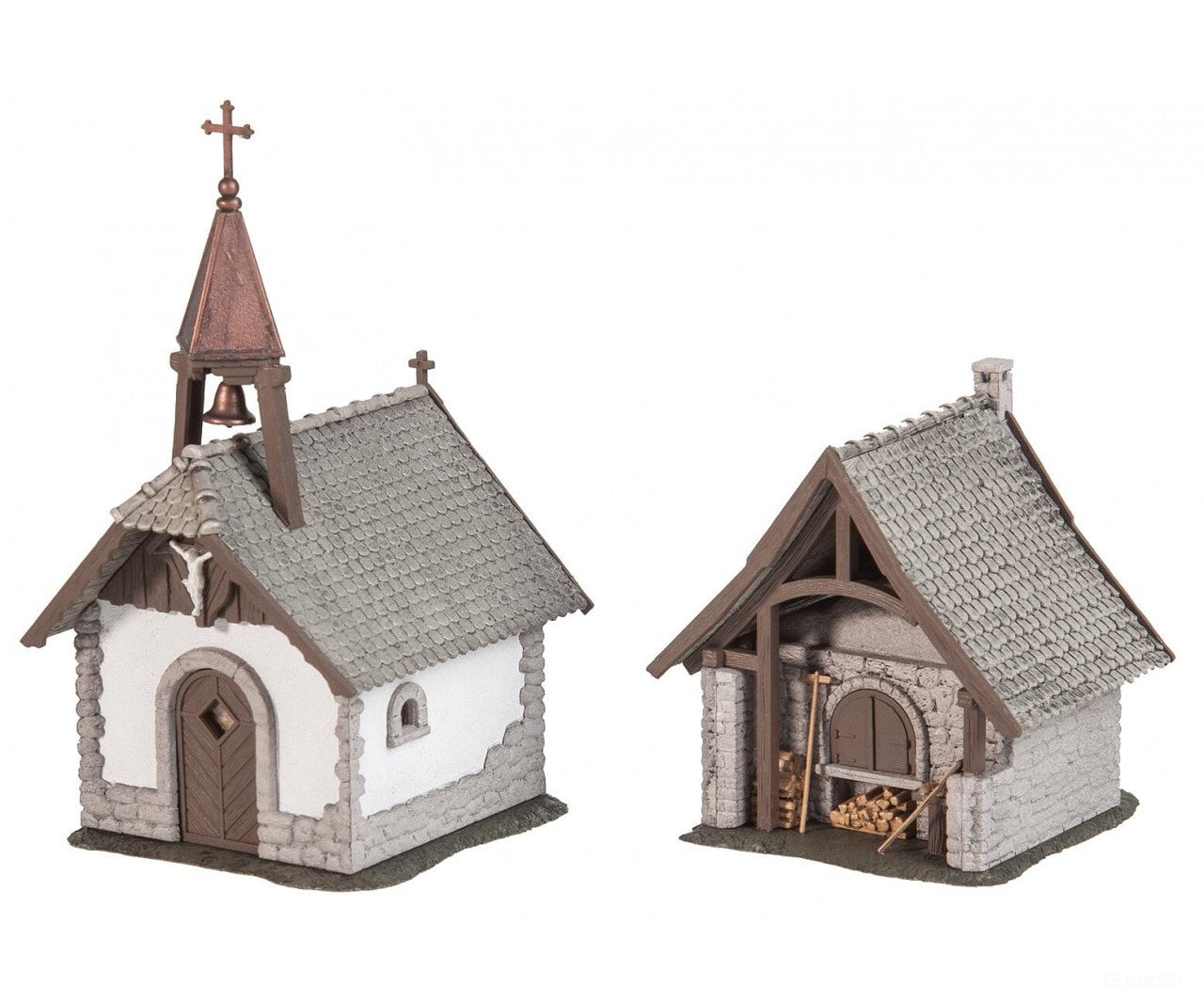 Faller 130571 Ho Farm Chapel And Bakehouse Structures