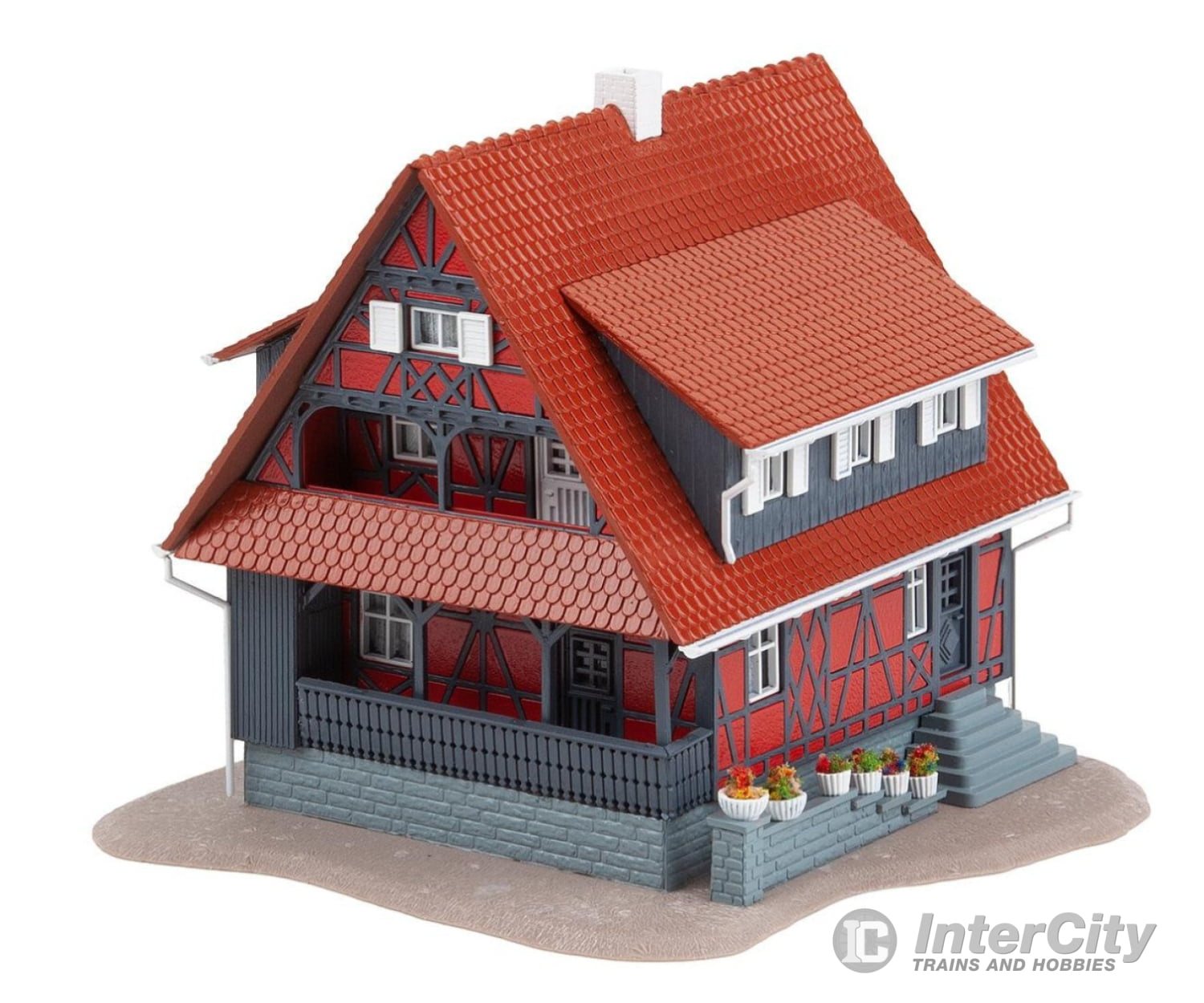 Faller 130587 Ho Half-Timbered House With Well Structures