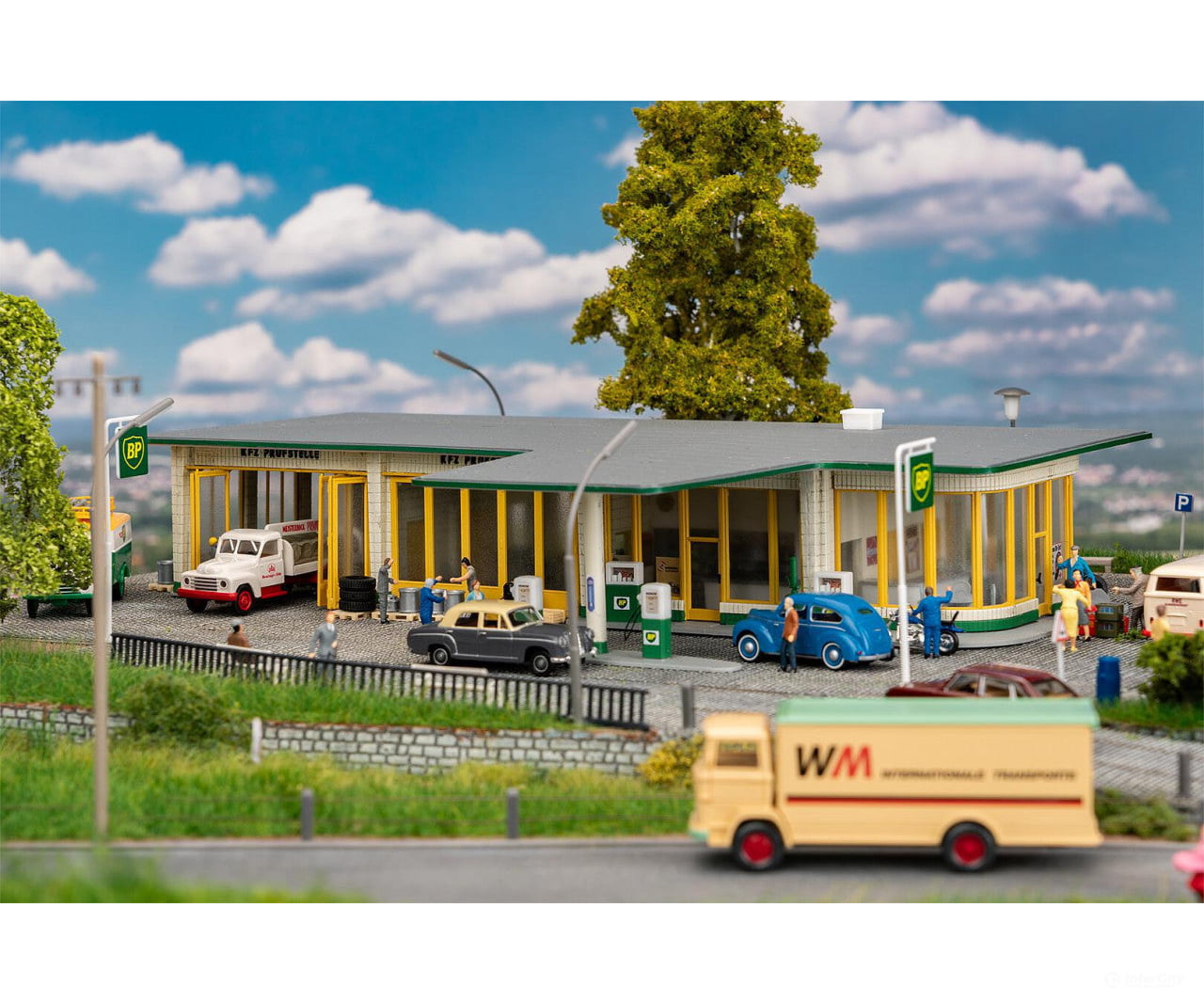 Faller 130592 Ho Large Filling Station Bp Structures