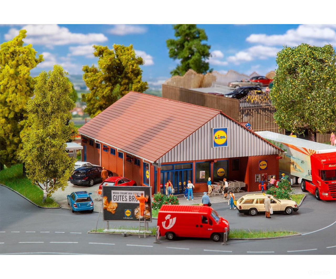 Faller 130615 Ho Lidl Supermarket Structures