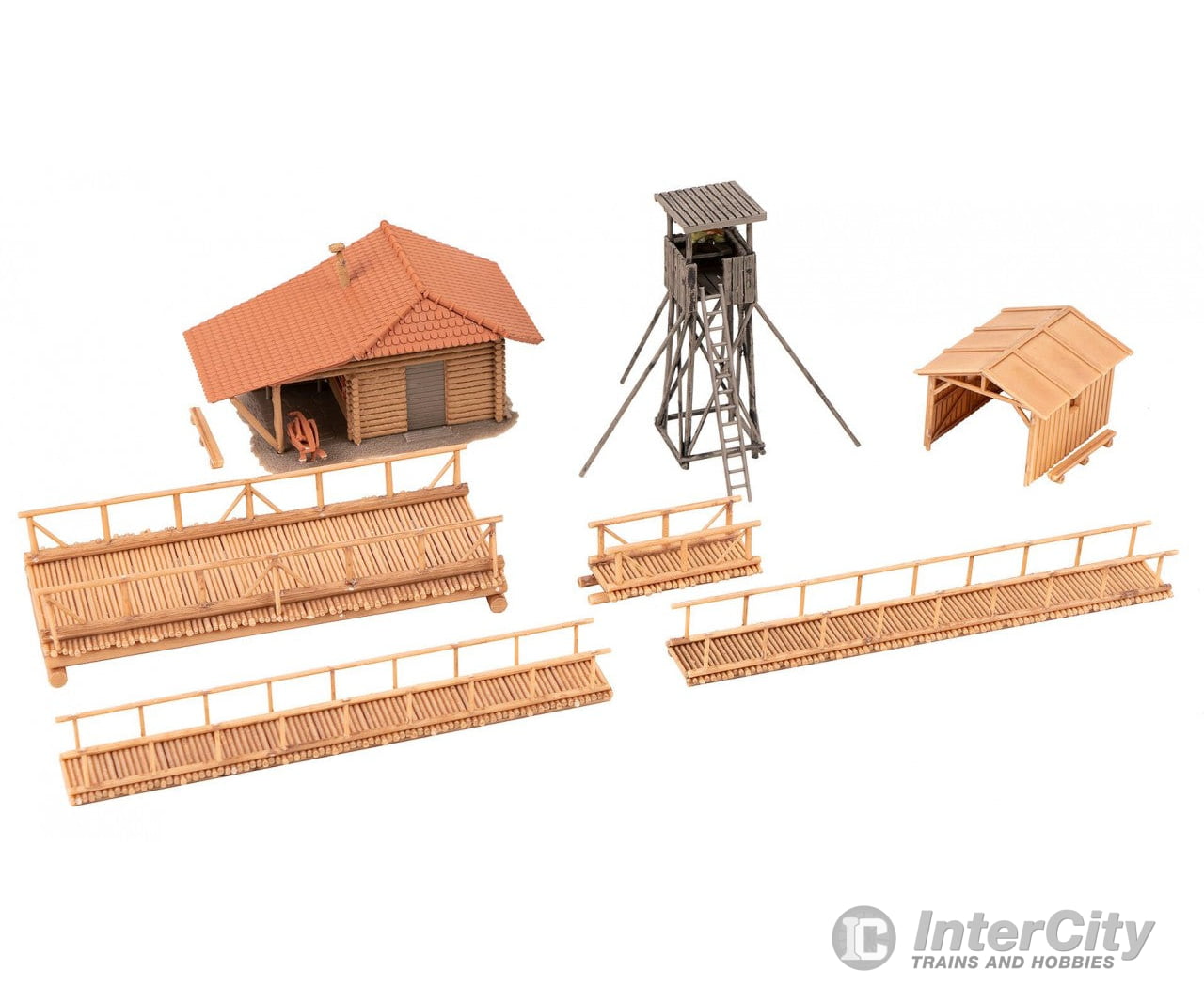 Faller 130637 Ho Hunter Hut With Raised Hide Structures