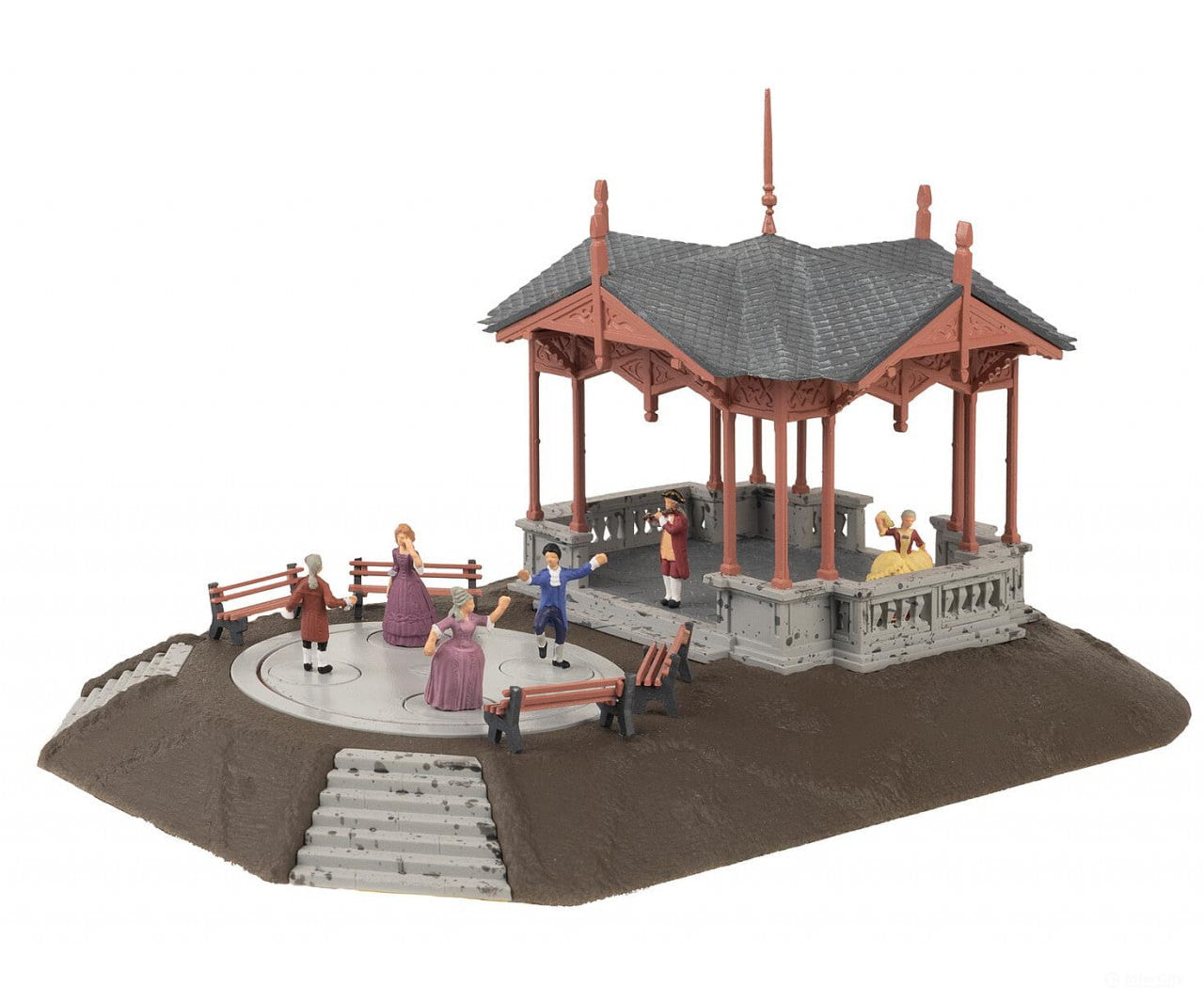 Faller 130655 Ho Music Pavilion With Dancing Figures Structures