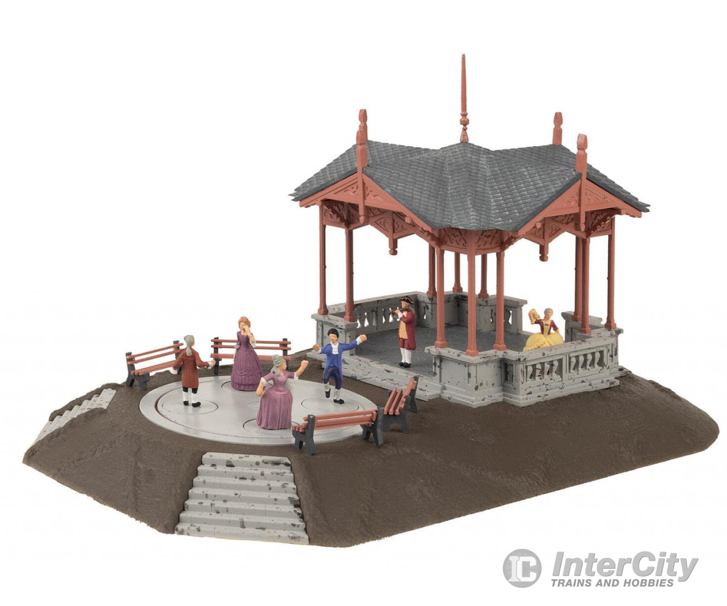 Faller 130655 Ho Music Pavilion With Dancing Figures Structures