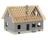 Faller 130658 Ho House Under Construction With Crane Structures