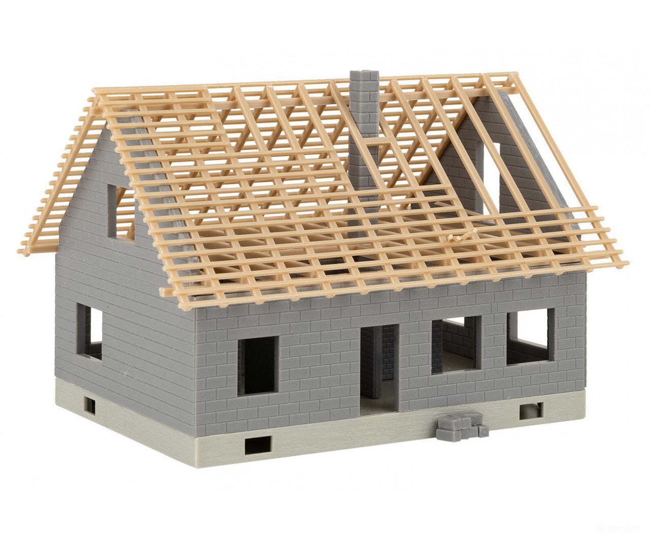 Faller 130658 Ho House Under Construction With Crane Structures