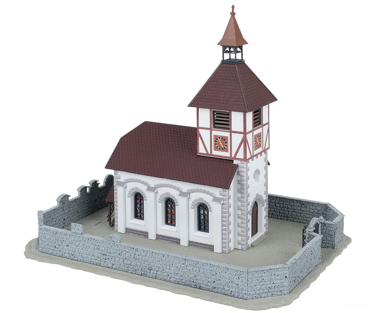Faller 130679 HO Village church with churchyard - Structures