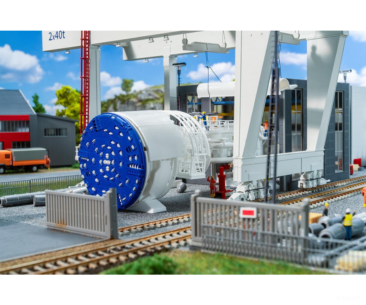 Faller 130897 HO Tunnel boring machine under construction Structures