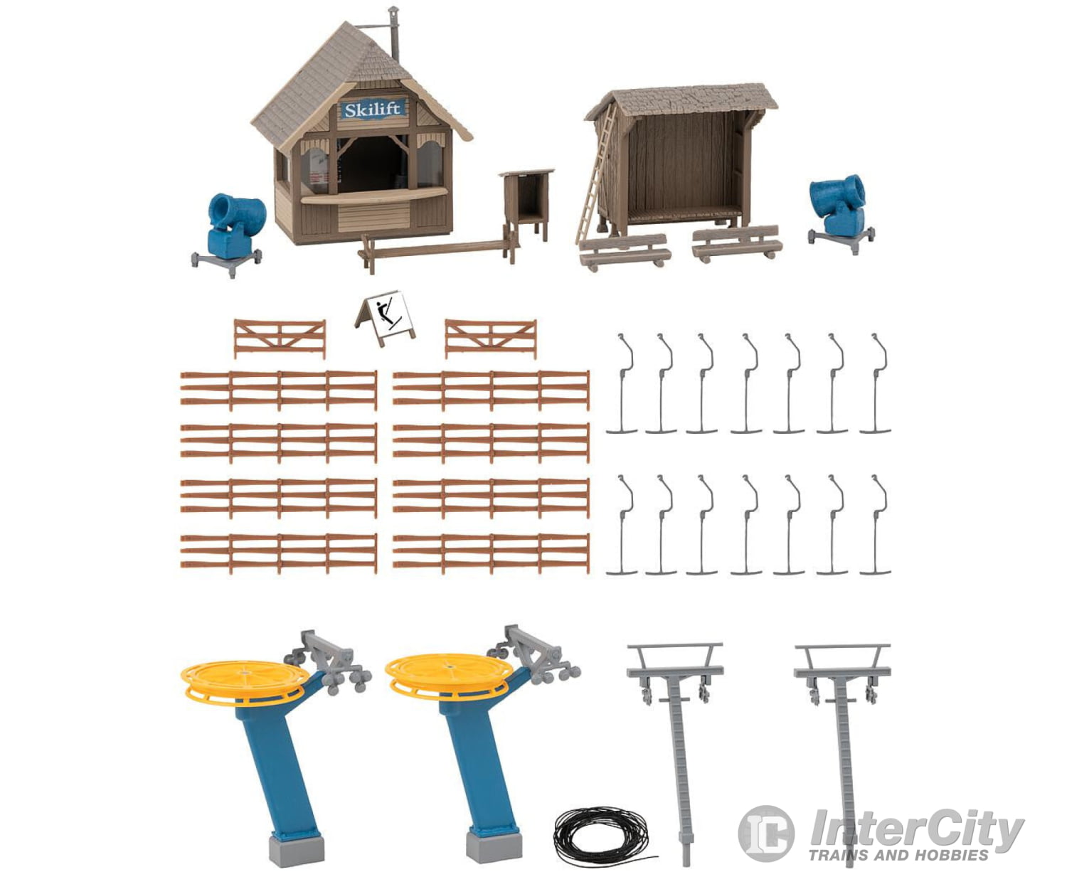 Faller 134003 Ho Tow Lift With Kiosk Structures