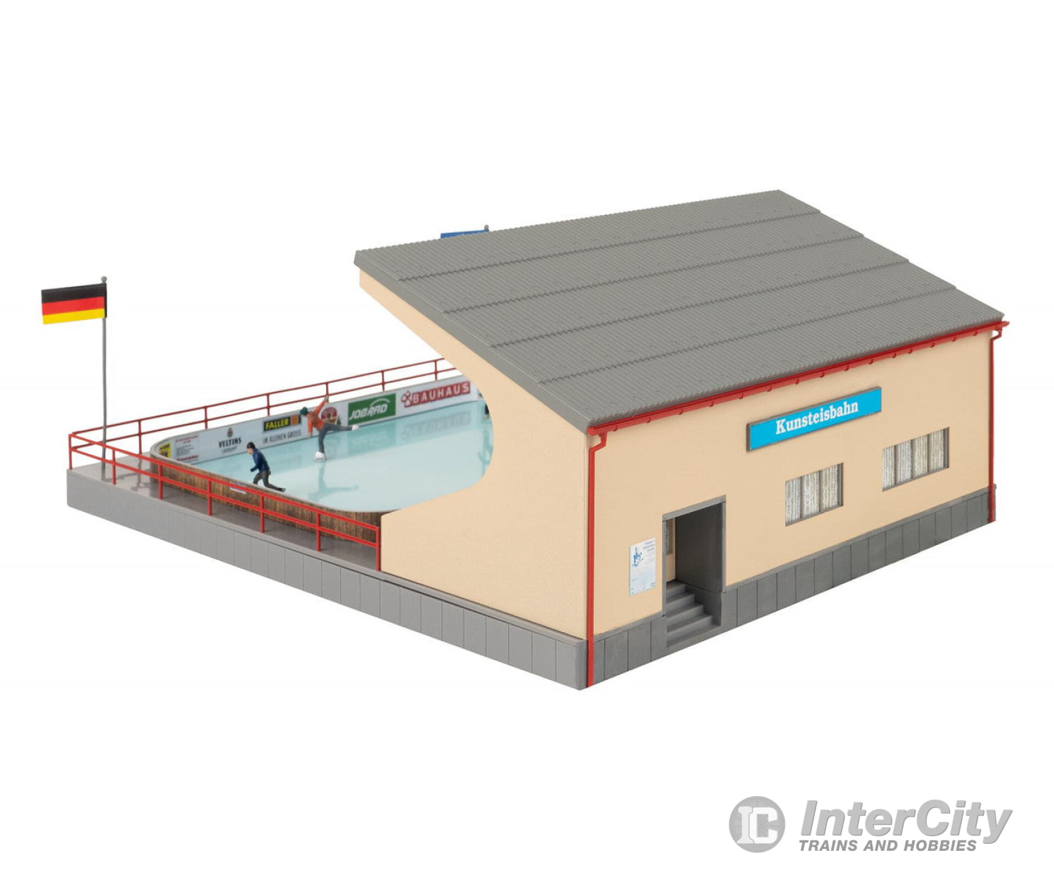 Faller 134005 Ho Artificial Ice Rink With Moving Figures Structures