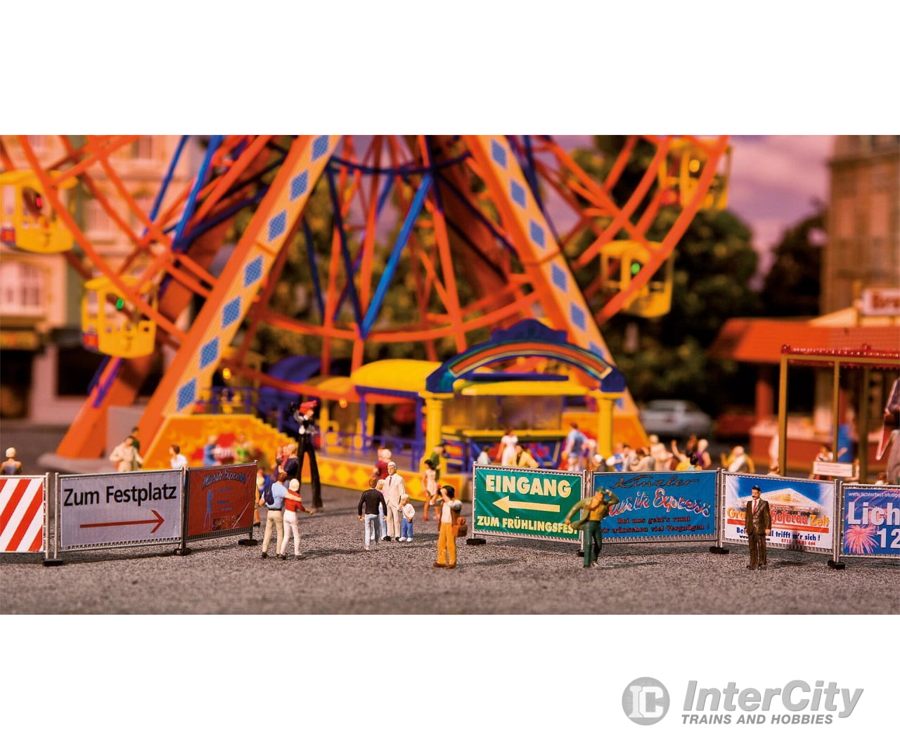 Faller 140358 Ho Fairground Barriers And Signs 720 Mm Structures