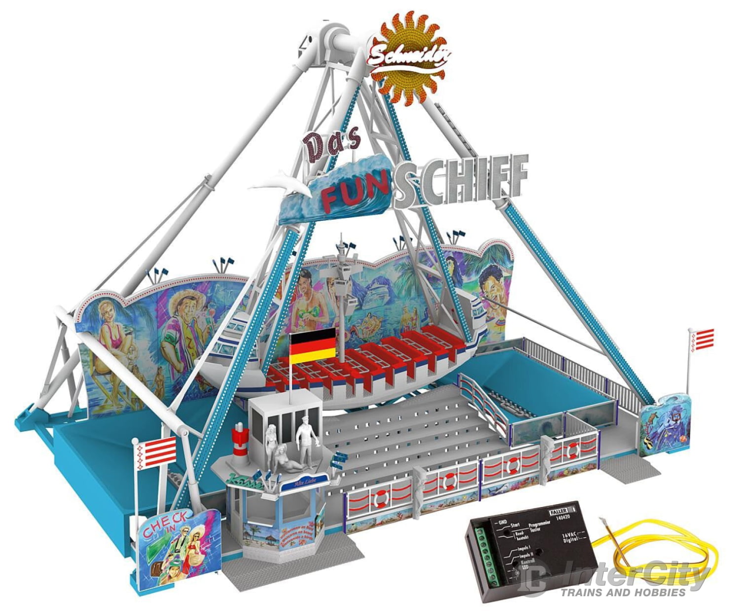 Faller 140420 Ho Fun-Schiff Ride Structures