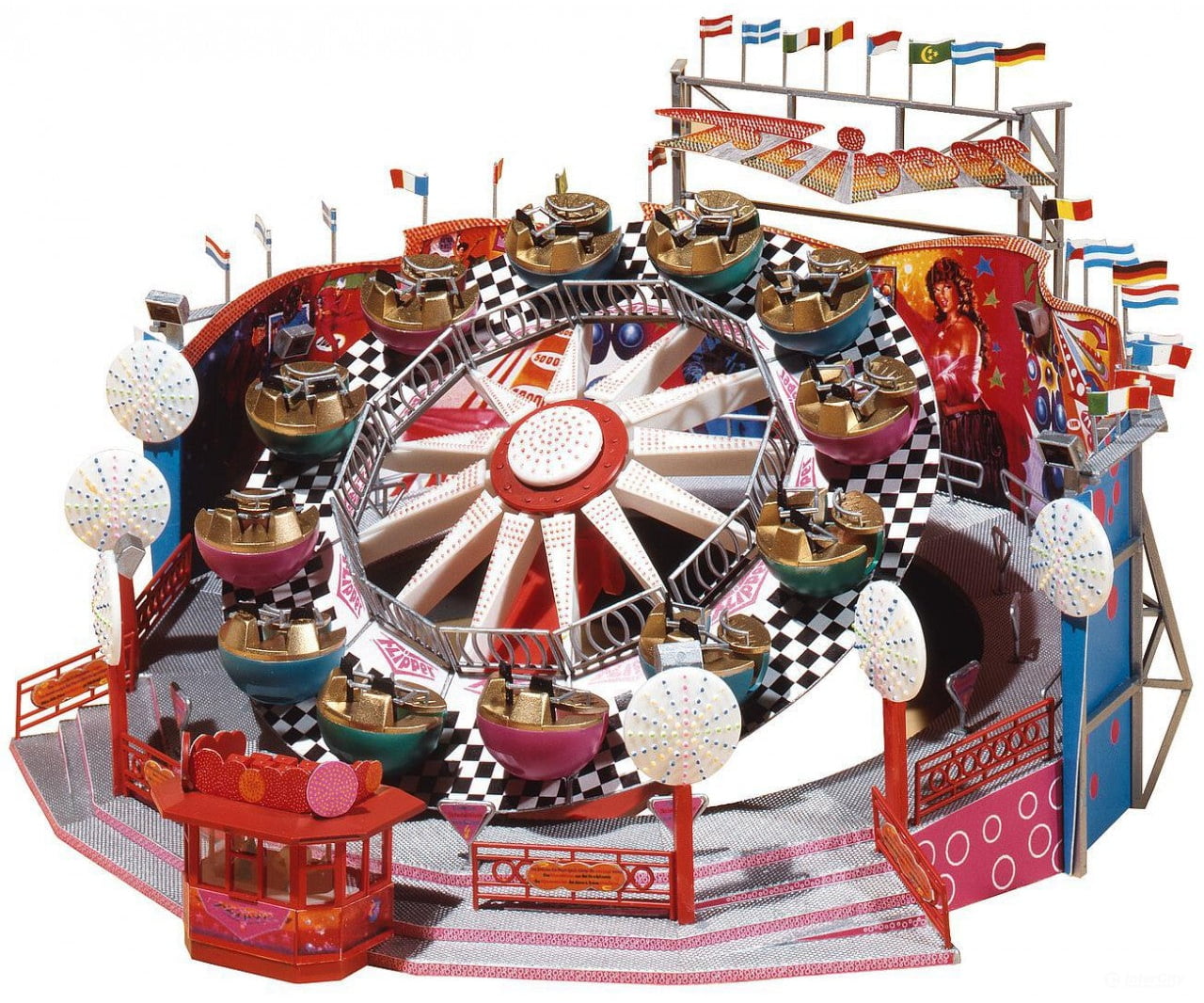 Faller 140439 Ho Flipper Roundabout Structures