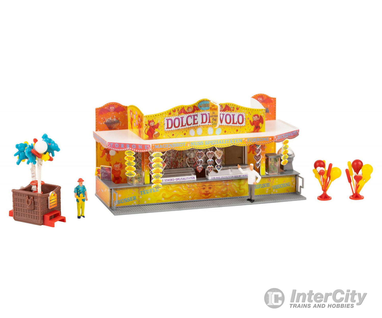 Faller 140474 Ho Sweets Stall And Balloon Artist Structures