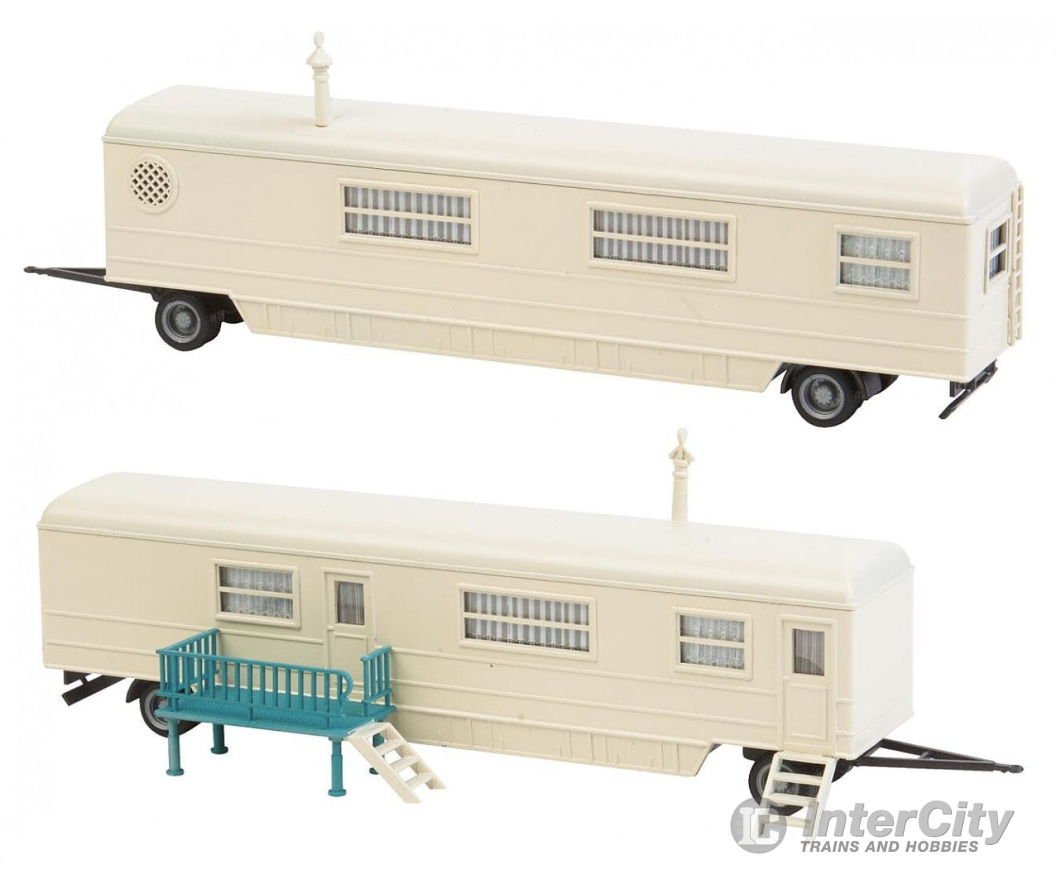 Faller 140481 Ho Set Of Funfair Caravans Ii Structures