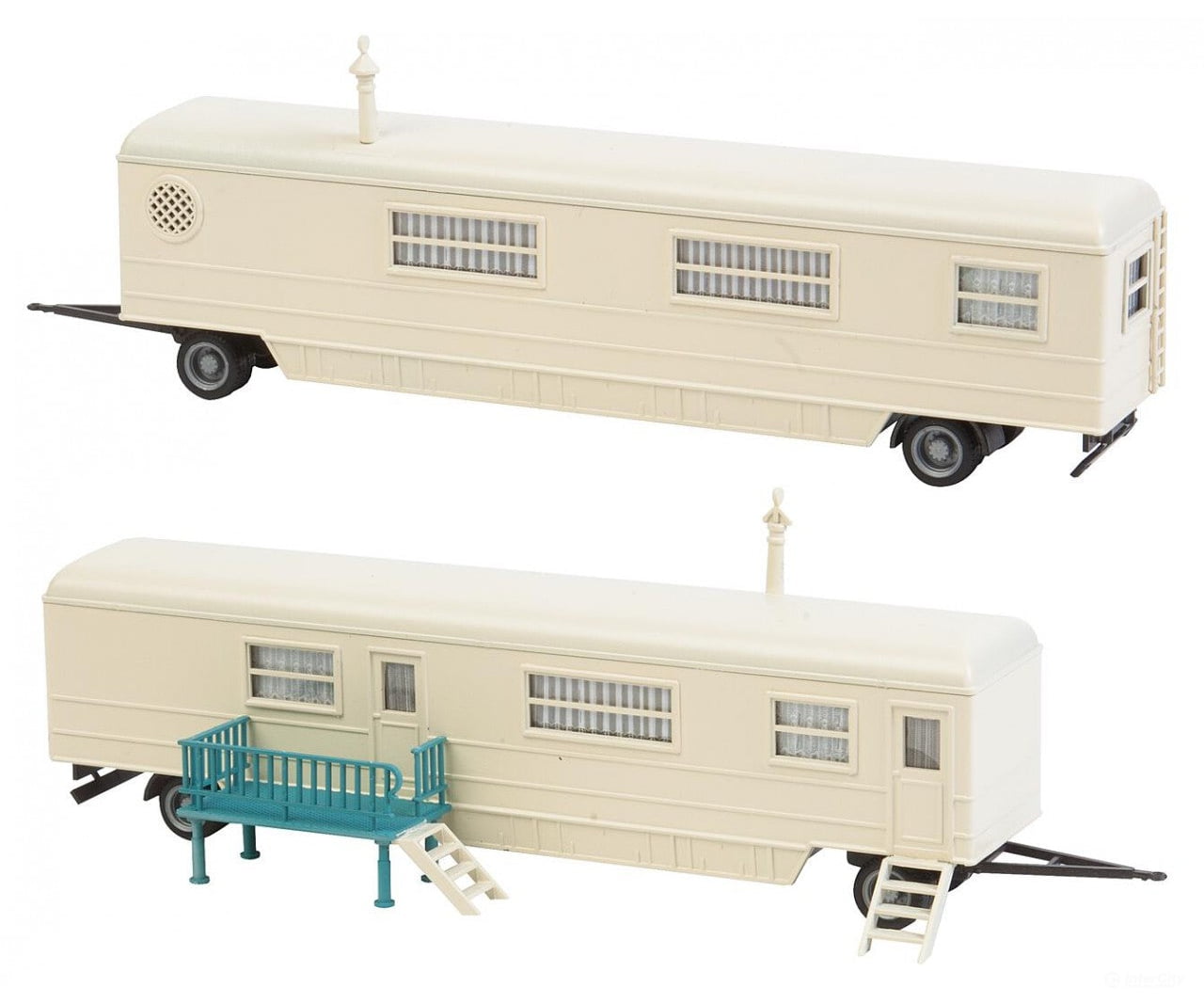 Faller 140481 Ho Set Of Funfair Caravans Ii Structures