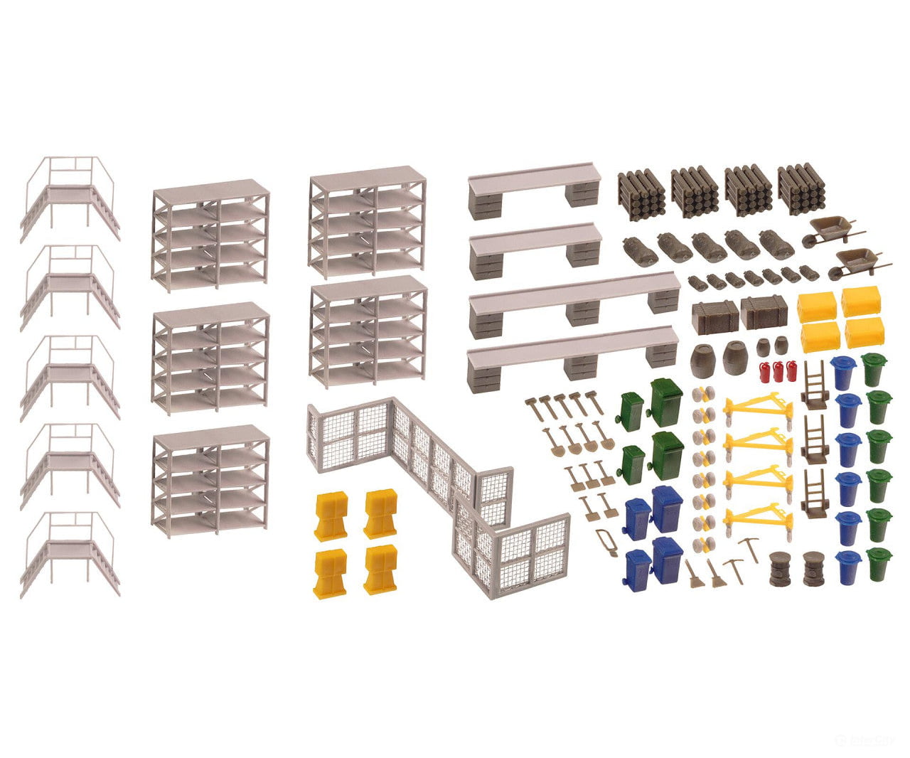 Faller 144111 Ho Hangar With Helicopter Structures