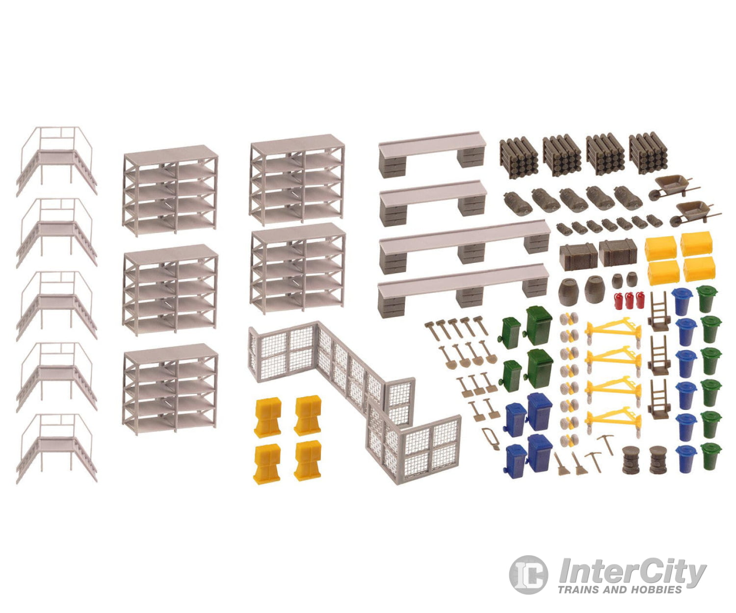 Faller 144111 Ho Hangar With Helicopter Structures