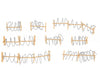 Faller 144122 Ho Wire Barriers Structures