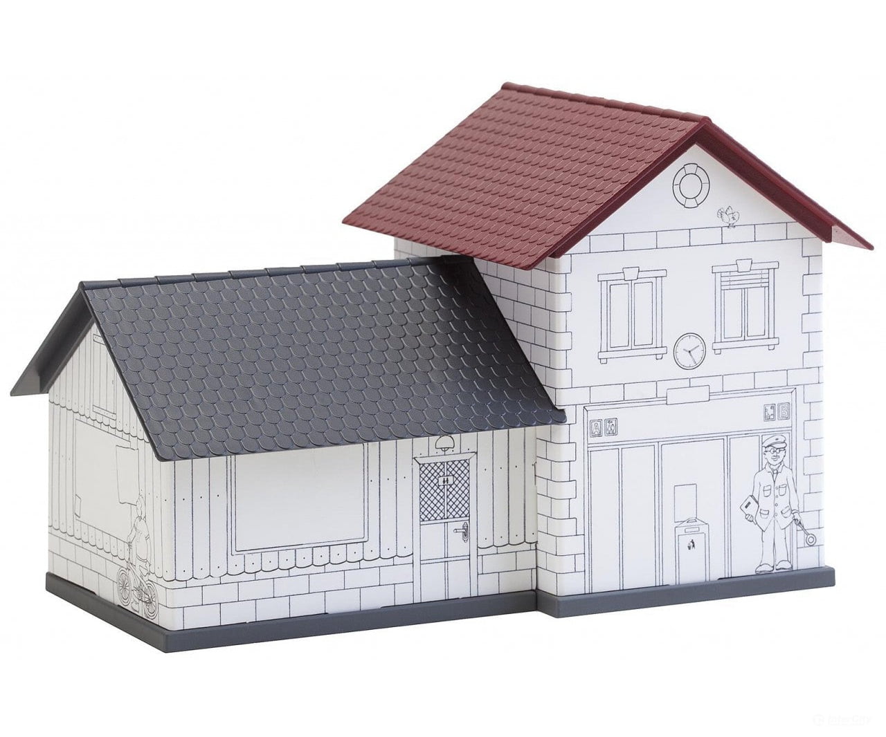 Faller 150110 Ho Basic Station Incl. 1 Paintable Model Structures