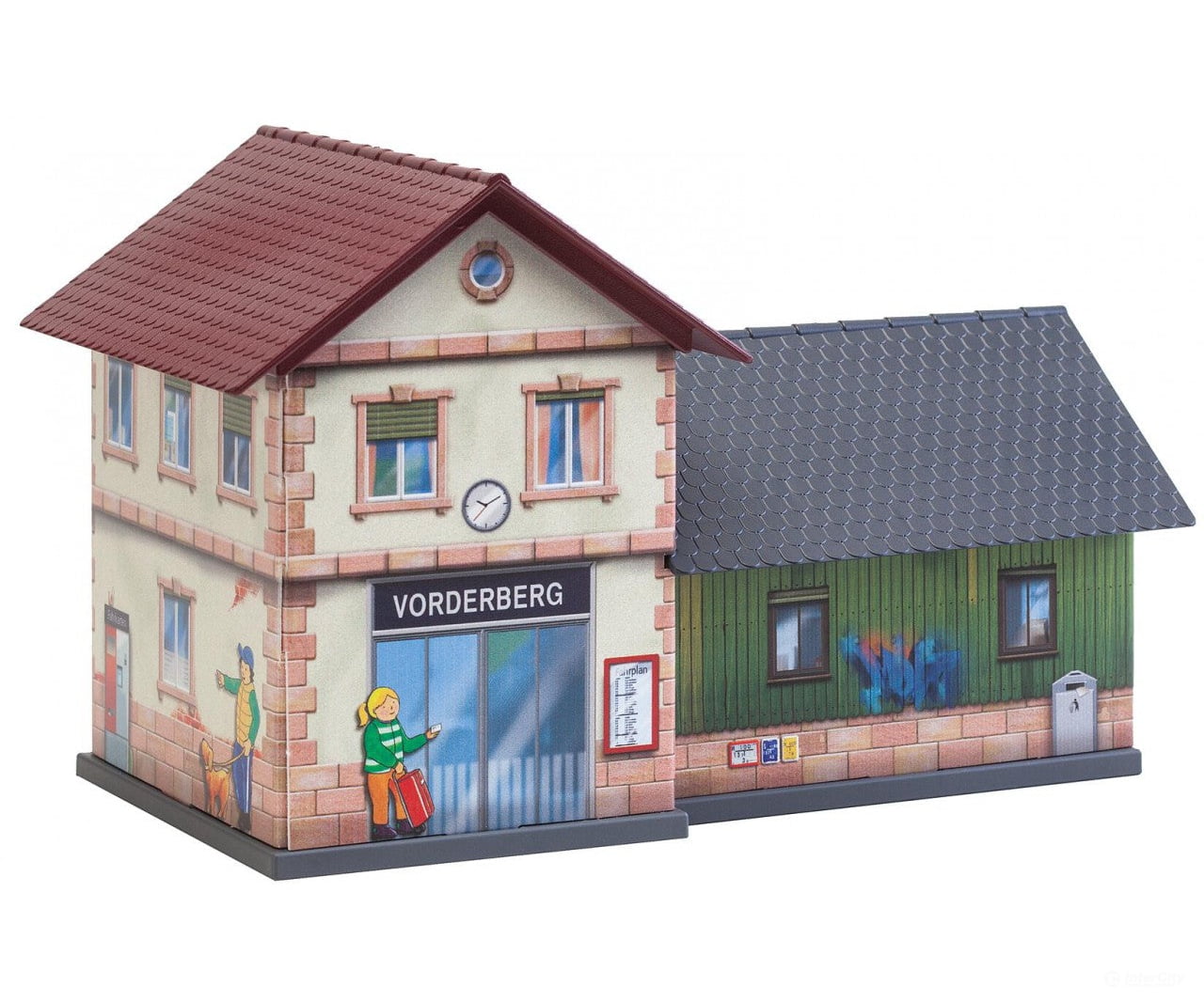 Faller 150110 Ho Basic Station Incl. 1 Paintable Model Structures