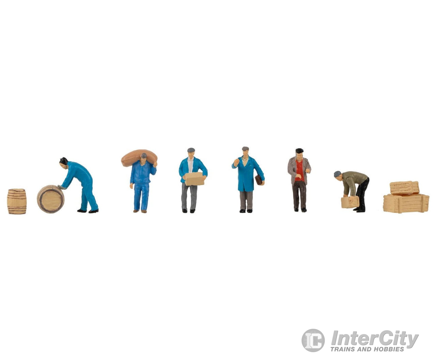 Faller 151609 Ho Freight Workers With Parcels And Barrels Figures