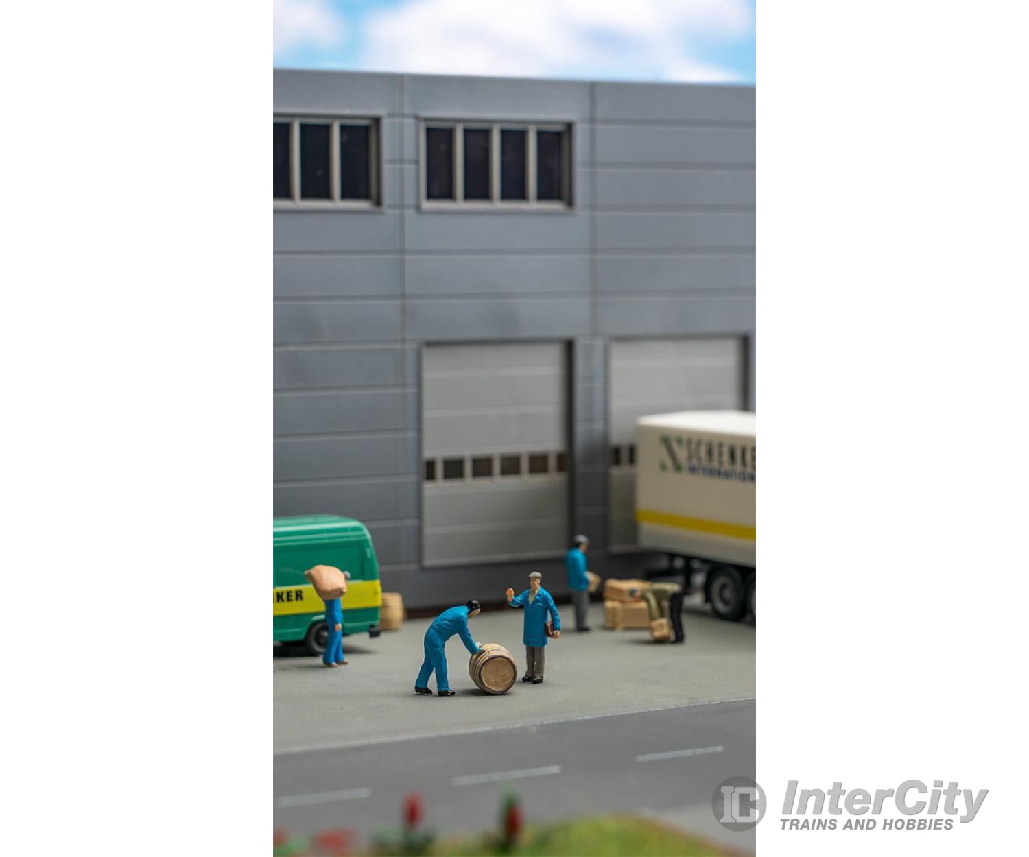 Faller 151609 Ho Freight Workers With Parcels And Barrels Figures