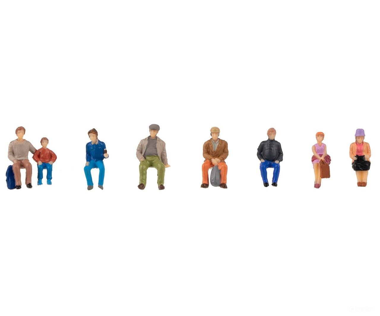 Faller 151619 Ho Sitting Travellers Figures