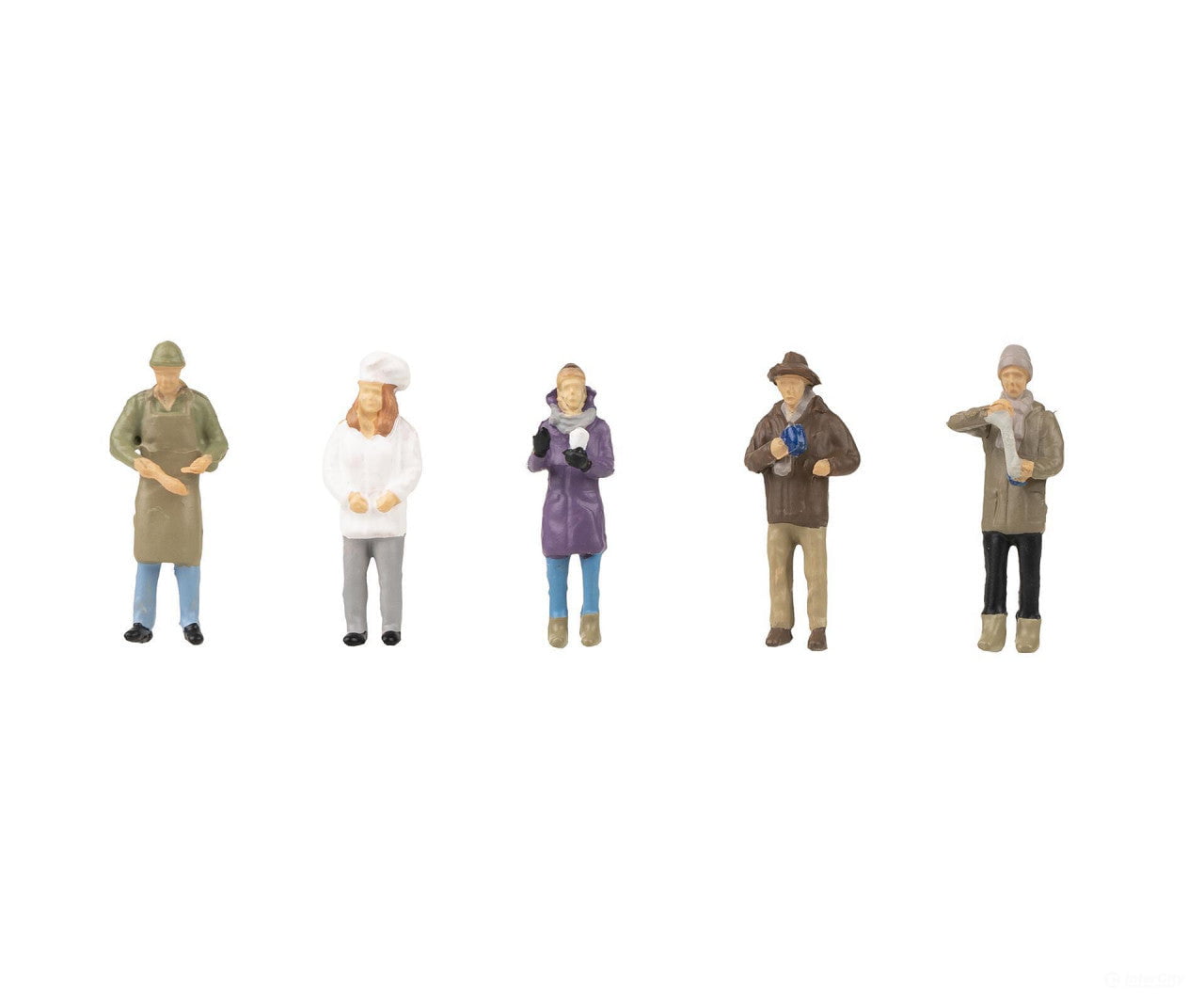 Faller 151649 Ho Christmas Market Vendors Figures