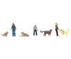 Faller 151745 HO Walkers with dogs - Figures