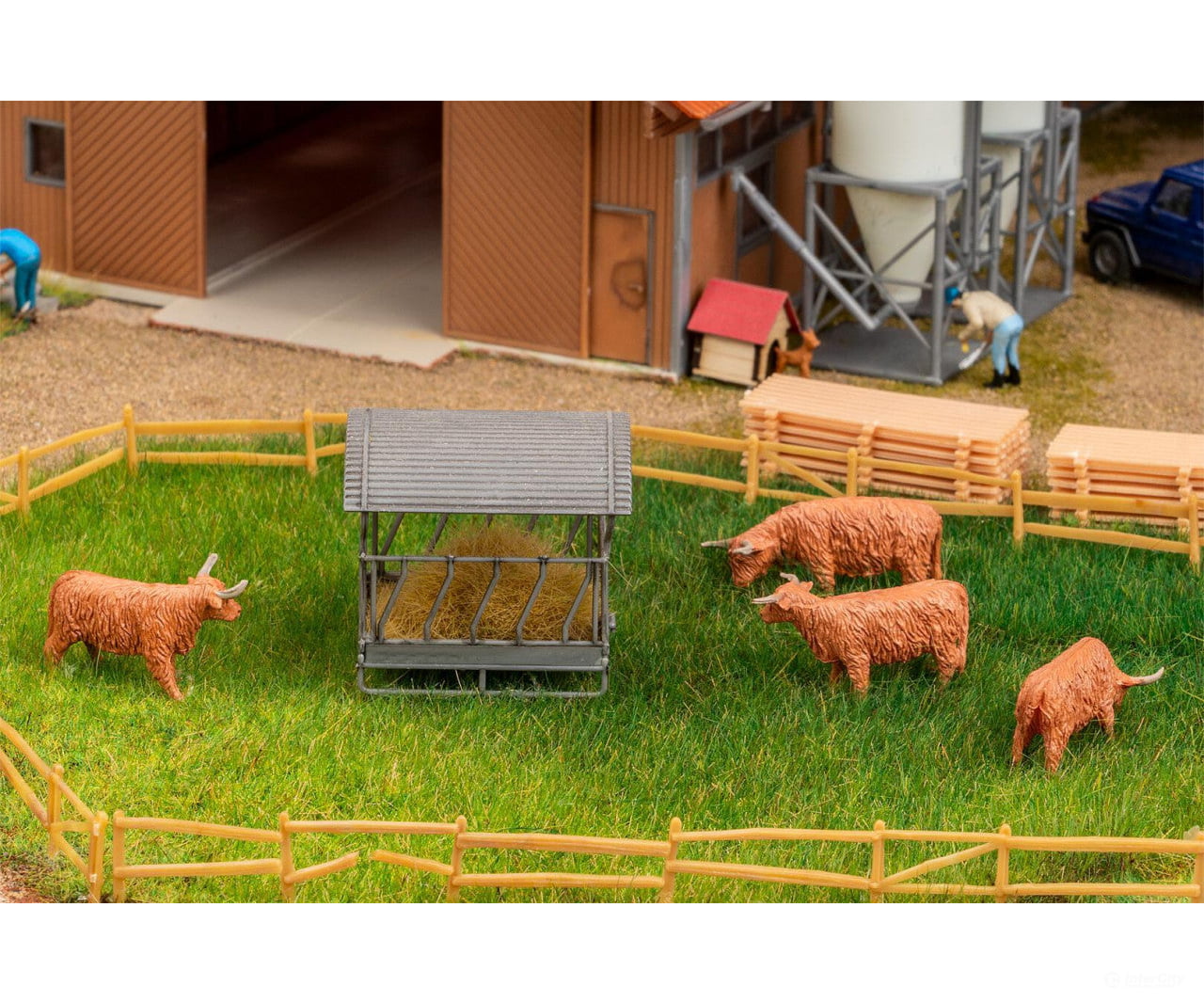Faller 151926 Ho Highland Cattle Red Figures