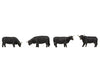 Faller 151957 Ho Highland Cattle Black Figures