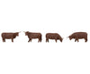 Faller 151958 Ho Highland Cattle Brown Figures