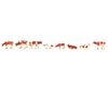 Faller 155902 N Cows Brown Flecked Figures