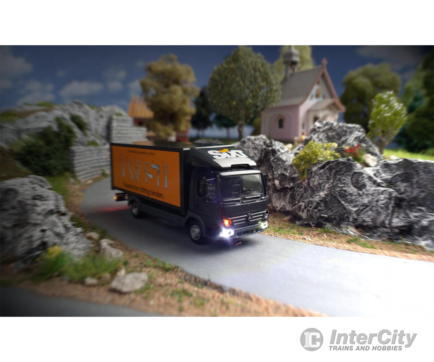 Faller 161303 Ho Car System Digital Lorry Mb Atego Sixt (Herpa) Cars & Trucks