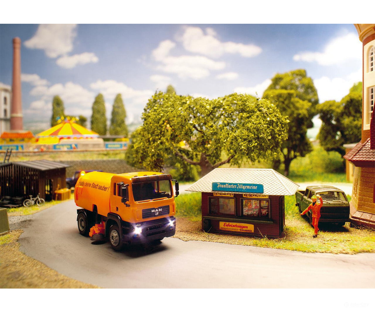 Faller 161305 Ho Car System Digital Man Tga Street Sweeper (Herpa) Cars & Trucks