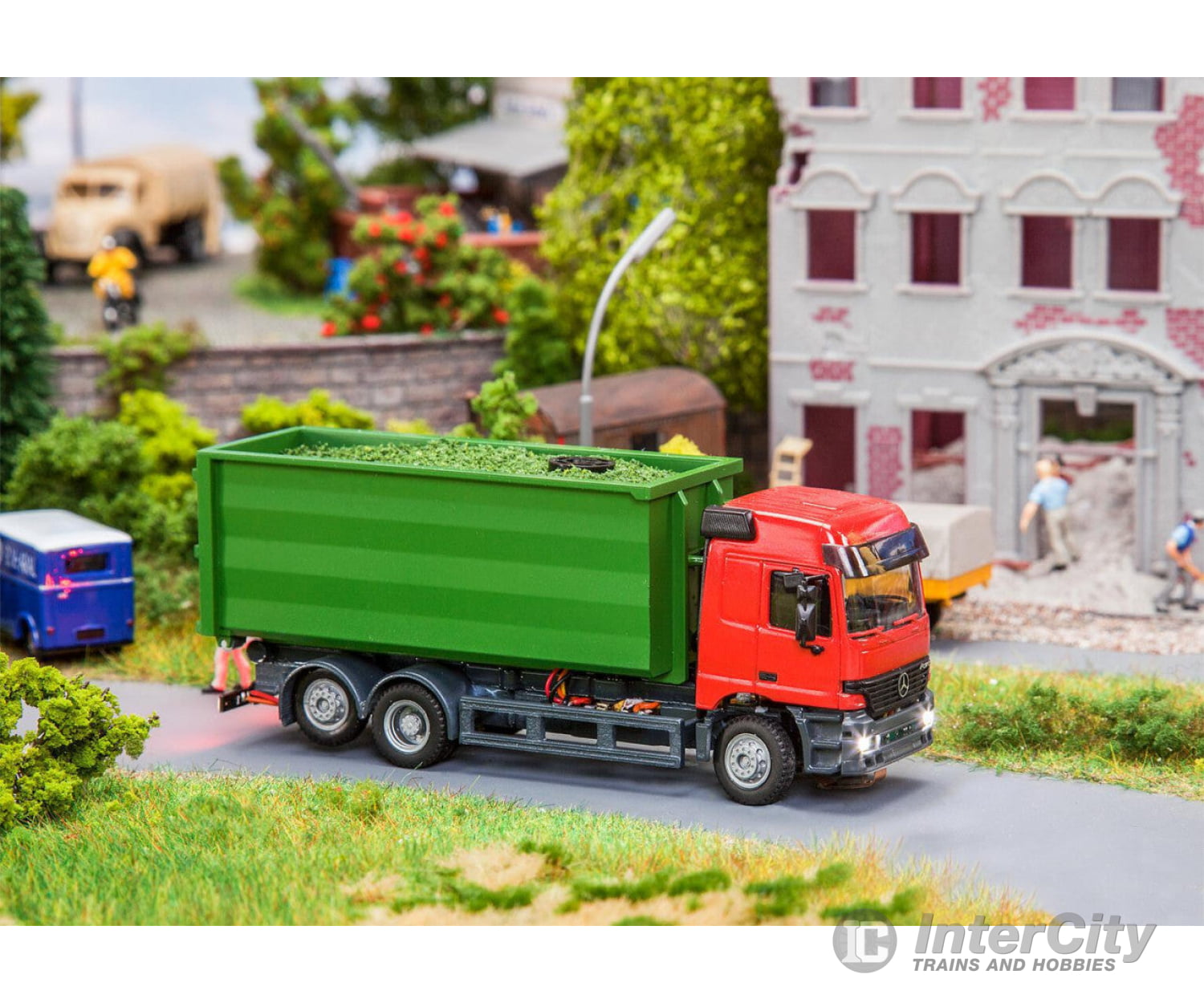 Faller 161313 Ho Car System Digital Lorry Mb Actros Lh’96 Roll-Off Container (Herpa) Cars & Trucks