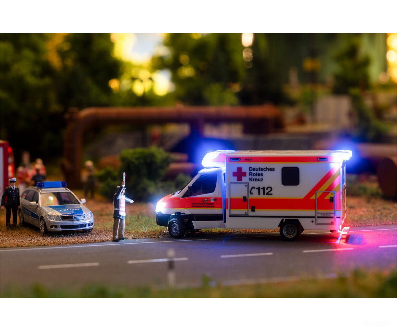 Faller 161321 HO Car System Digital MB Sprinter Ambulance DRK (HERPA) Cars & Trucks