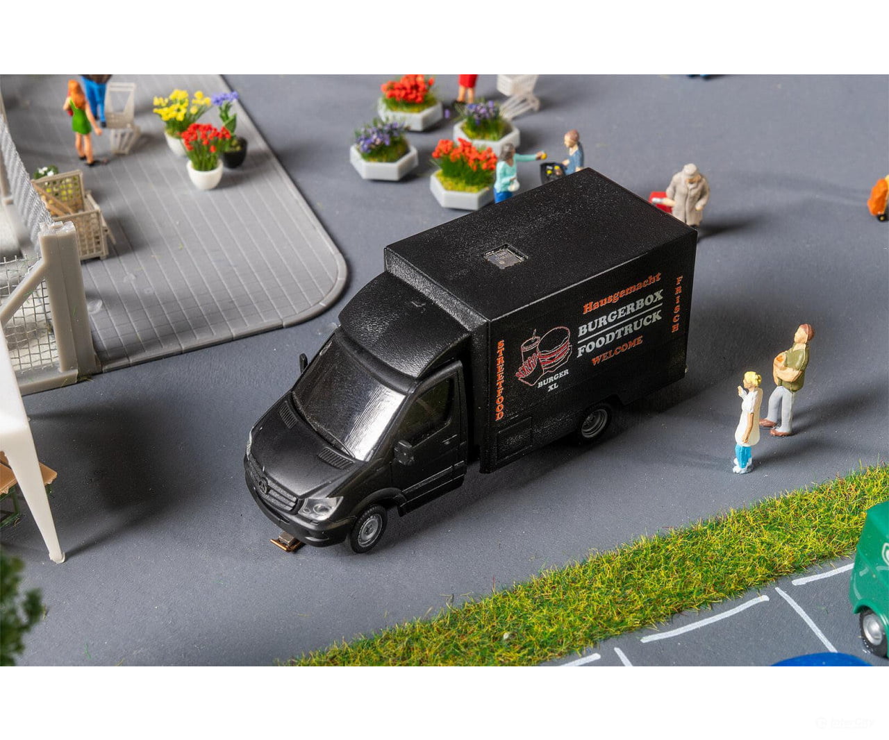 Faller 161324 HO Car System Digital MB Sprinter Foodtruck (HERPA) - Cars & Trucks