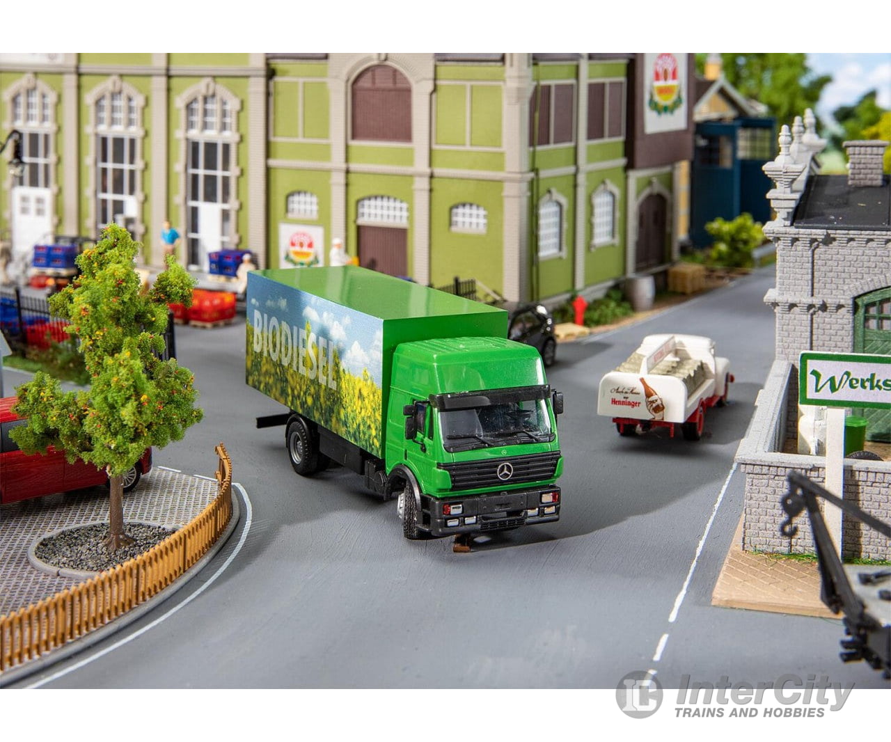 Faller 161436 Ho Lorry Mb Sk Biodiesel (Herpa) Cars & Trucks