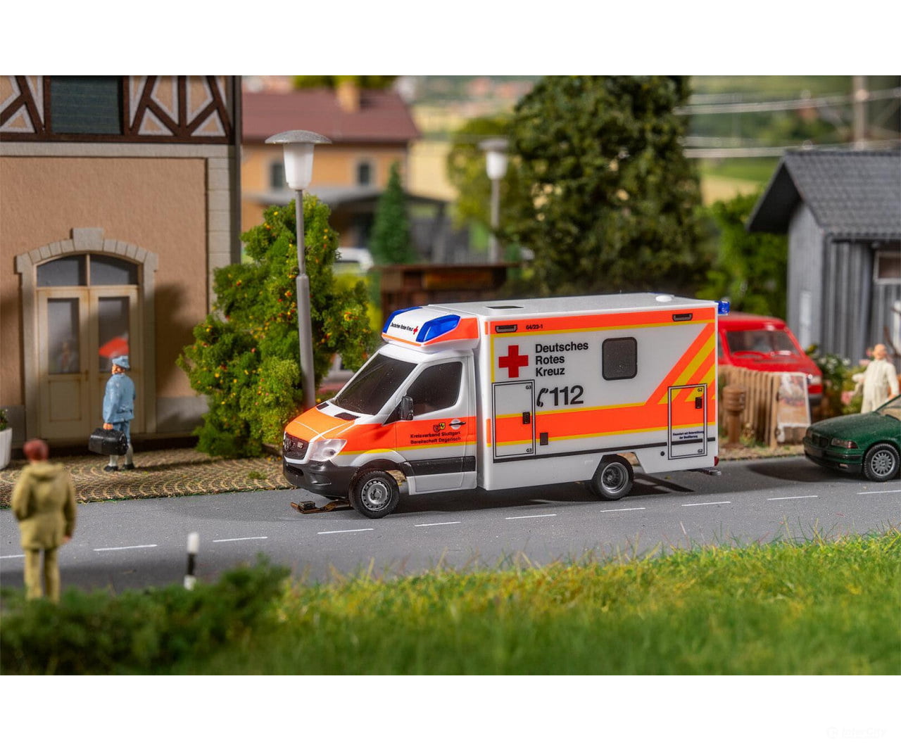 Faller 161445 HO MB Sprinter DRK Ambulance (HERPA) - Cars & Trucks