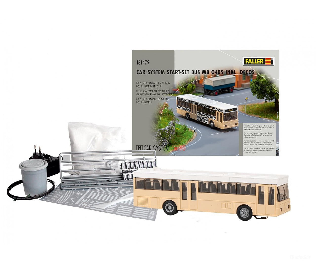 Faller 161479 Ho Car System Start-Set Bus Mb O405 Incl. Decoration Stickers Cars & Trucks