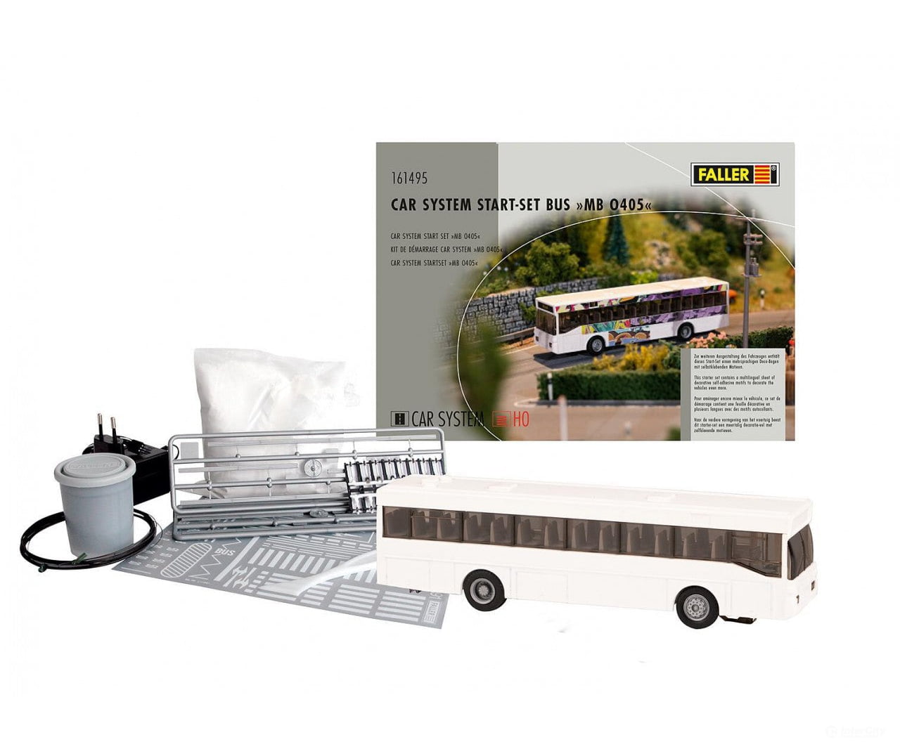 Faller 161495 Ho Car System Start-Set Bus Mb O405 Incl. Decoration Stickers Cars & Trucks