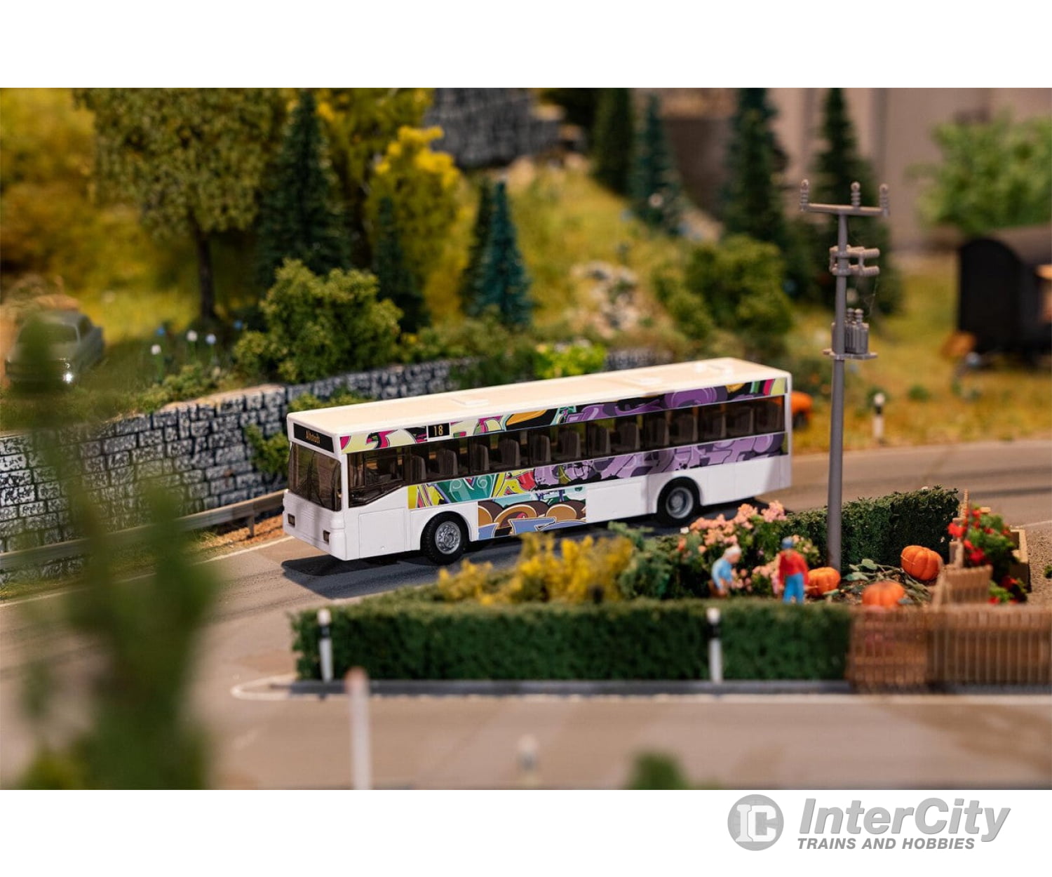 Faller 161495 Ho Car System Start-Set Bus Mb O405 Incl. Decoration Stickers Cars & Trucks