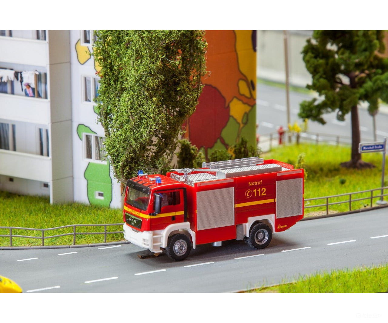 Faller 161599 Ho Man Tgs Tlf Fire Brigade (Herpa) Cars & Trucks